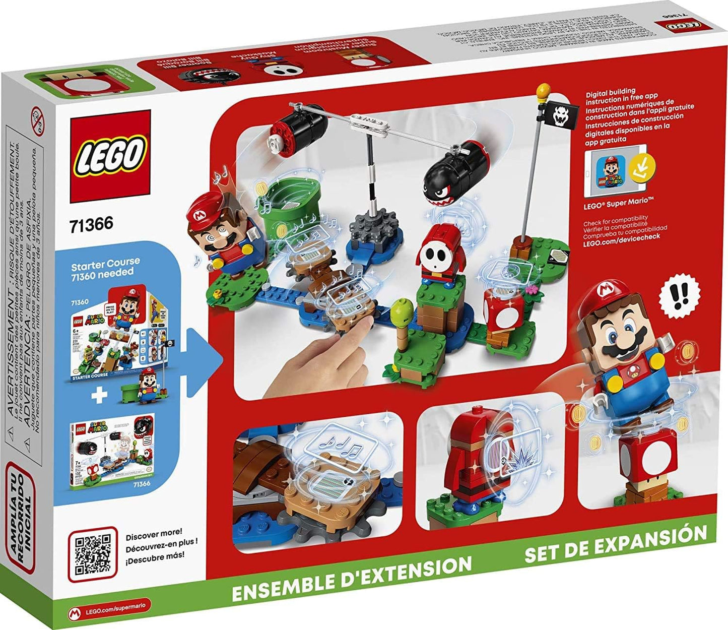 LEGO Super Mario Boomer Bill Barrage 71366 | 132 Piece Expansion Set - Marah Kids