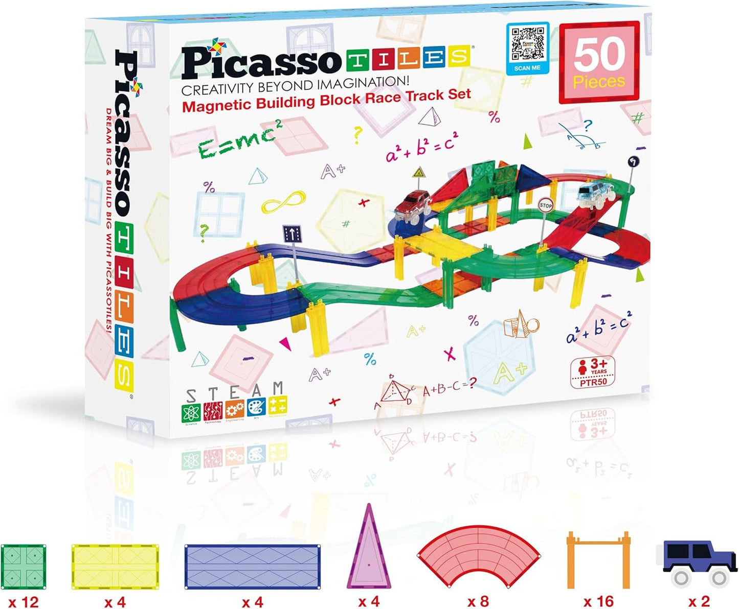 PICASSO MAGNETIC RACE TRACK 50PCS - Marah Kids