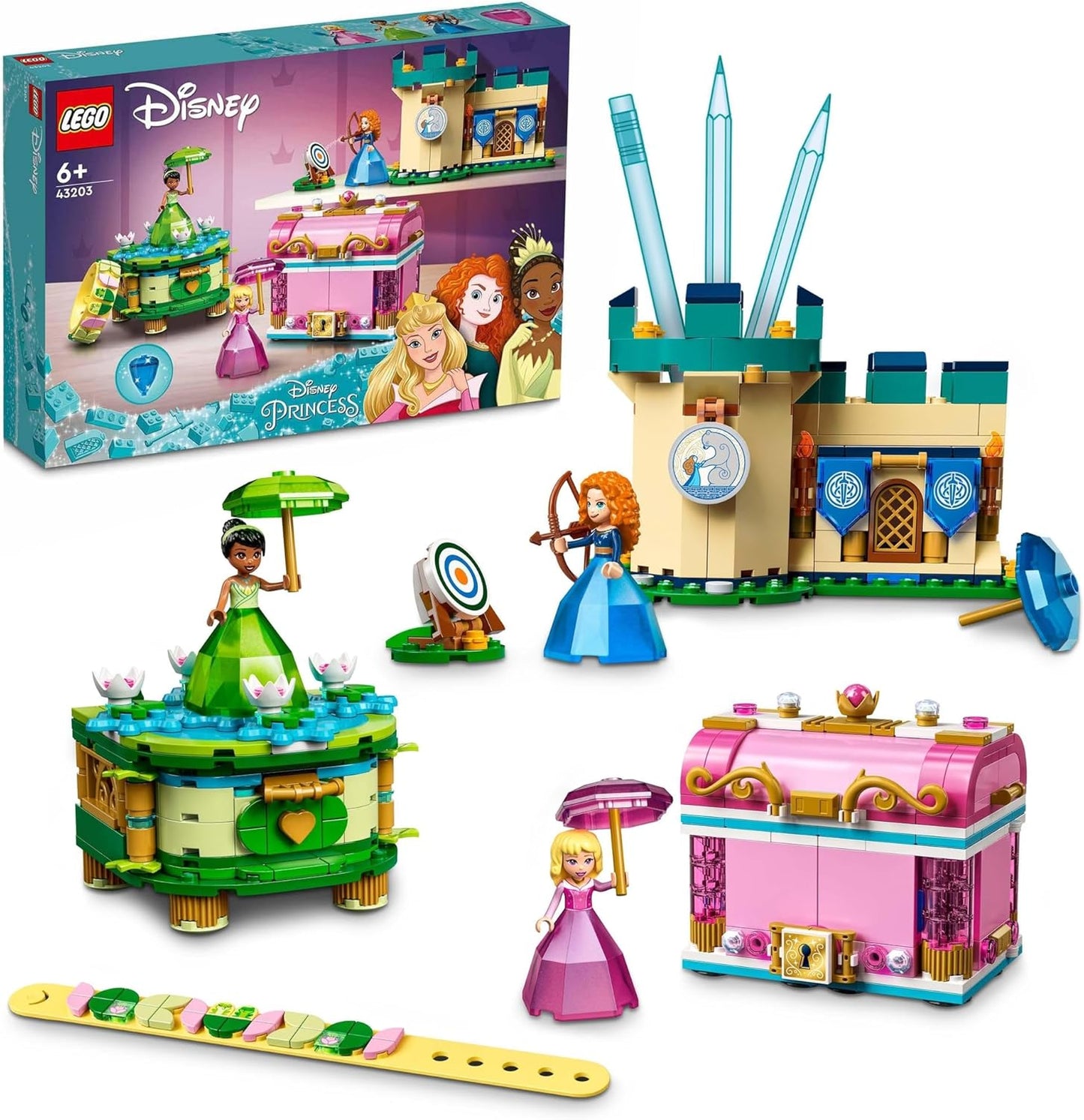 LEGO Disney Princess Aurora, Merida and Tiana’s Enchanted Creations 43203