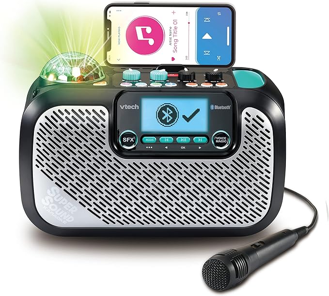 Vtech - Super Sound Karaoke | Portable Karaoke Speaker With Microphone| Musical Toy Suitable for Boys & Girls 14+ Years - Marah Kids