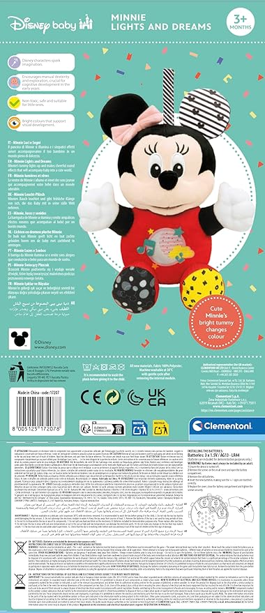 CLEMENTONI DISNEY BABY MINNIE INTERACTIVE PLUSH - Marah Kids
