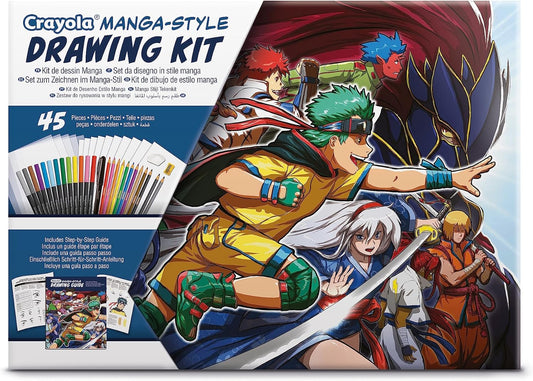 Crayola - Learn to Draw Your Own Manga Drawing Kit | Creative Activity and Gift for Kids, Ages 8 - Marah Kids