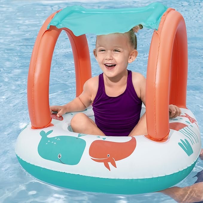 BWSUM BESTWAY UVCARE BABYSEAT SEA ANIMALS 84X67 - Marah Kids