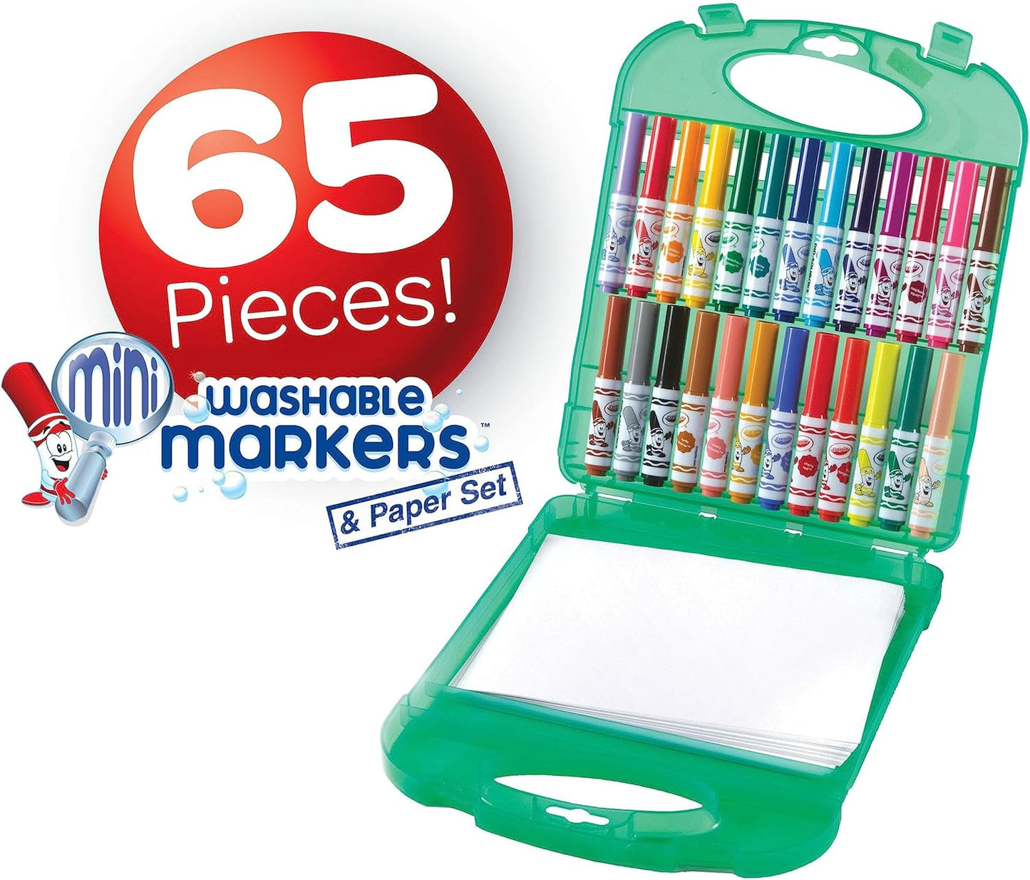 Crayola Washable Pip - Squeaks® & Paper, 65 Piece Set - Marah Kids