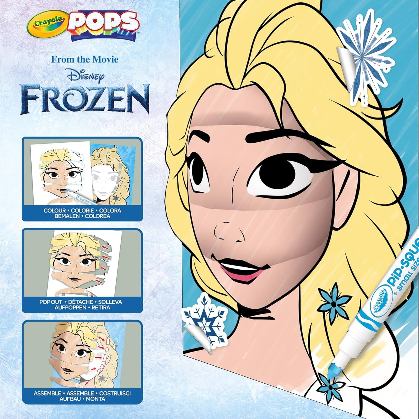 Crayola - POPS Disney Frozen 3D Activity Set | 3D Colouring and Drawing Creation Creative Activity | Ideal Gift for Children from ages 6 Years - Marah Kids