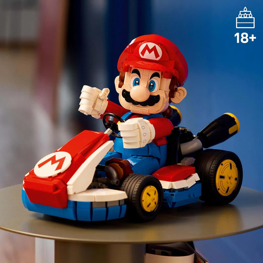 LEGO: Super Mario Mario Kart – Mario & Standard Kart Collectible Model (72037) - Marah Kids