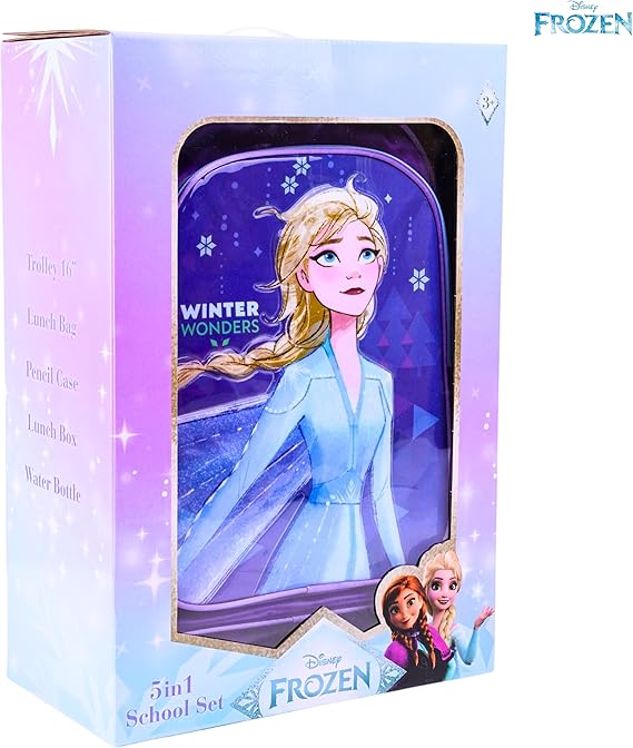 DISNEY FROZEN WINTER WONDERS 5IN1 TROLLEY SET 16" - Marah Kids