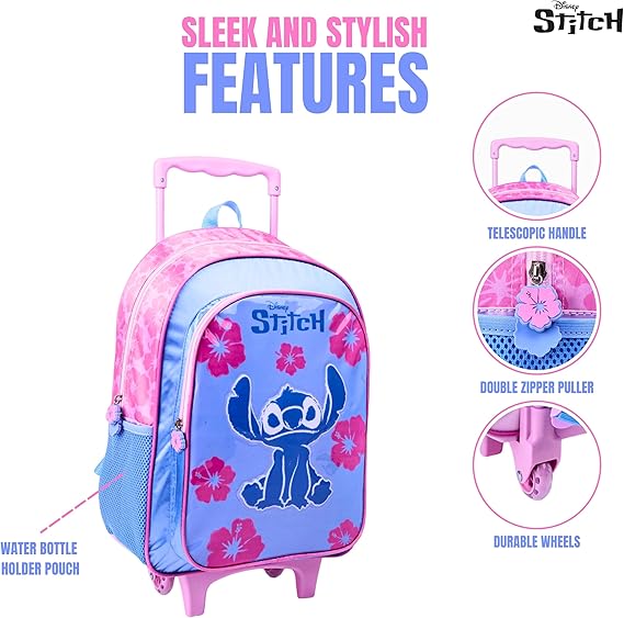 DISNEY STITCH FUR ENOUGH 5IN1 TROLLEY BOX SET 16" - Marah Kids