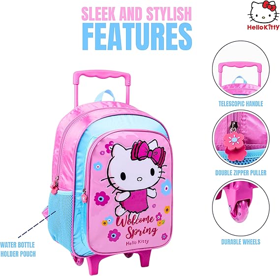SANRIO HELLO KITTY WELCOM SPRING 5IN1 BACKPACK BOX SET 16" - Marah Kids