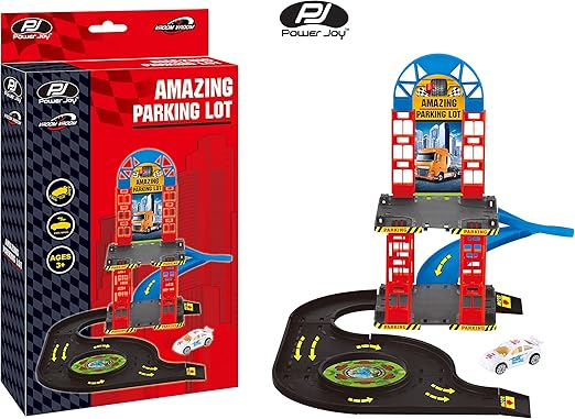 Power Joy V.Vroom Amazing Parking Lot with 1 Car - Marah Kids