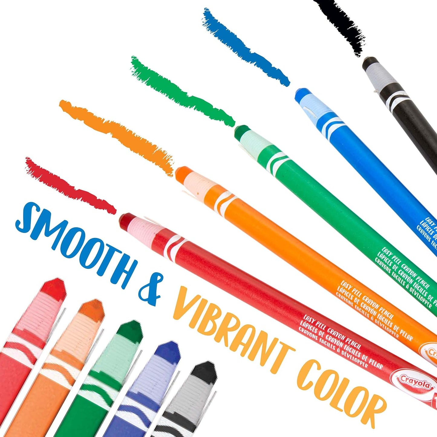 Crayola 12ct Easy Peel Crayon Pencils - Marah Kids