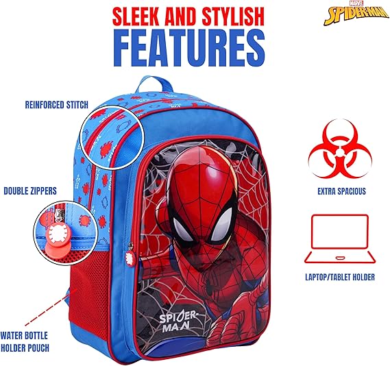 MARVEL SPIDER - MAN SPIDEY TO THE RESCUE 5IN1 BACKPACK SET 18" - Marah Kids