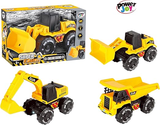 Power Joy Vroom Vroom Super Engine Inertia with Lights&Music Assorted (Style and Color May Vary) Battery Operated - Marah Kids