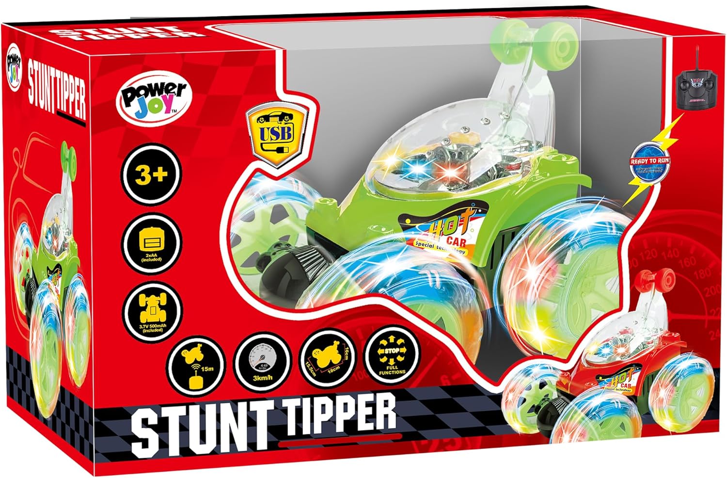 Power Joy Rc Stunt Tipper Light&Music - Marah Kids