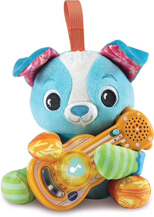 VTech Baby Puppy Sounds Guitar, Interactive Musical Toy, for Boys & Girls from 3, 6, 12, 24 + Months, English Version - Marah Kids