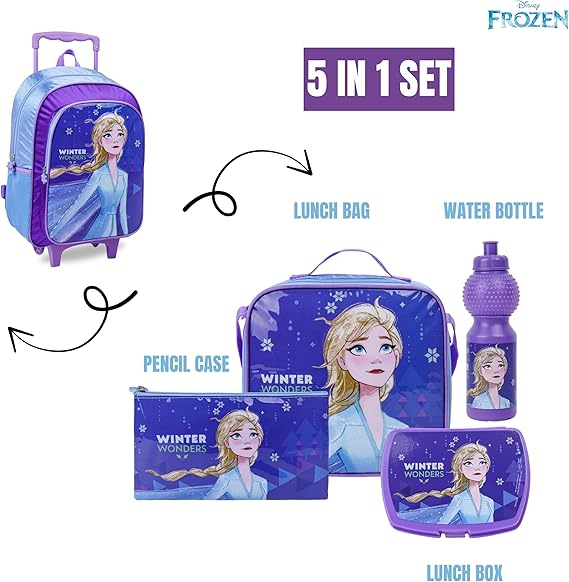 DISNEY FROZEN WINTER WONDERS 5IN1 TROLLEY SET 16" - Marah Kids