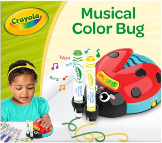 Crayola Musical Doodle Bug: Toddler Sensory Art & Music Toy, Ages 2+ - Marah Kids