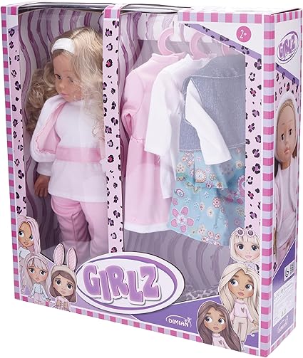 Dimian - Bambolima Molly Doll With 3 Extra Outfits. - Marah Kids