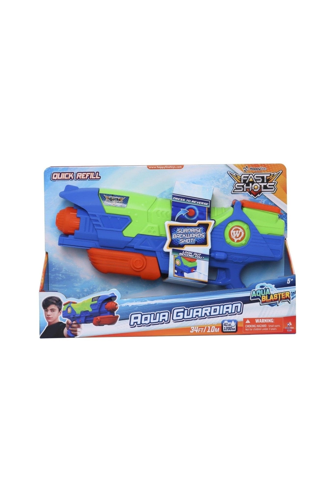 Happy Line - Fast Shots Aqua Guardian Water Gun 1200ML - Marah Kids