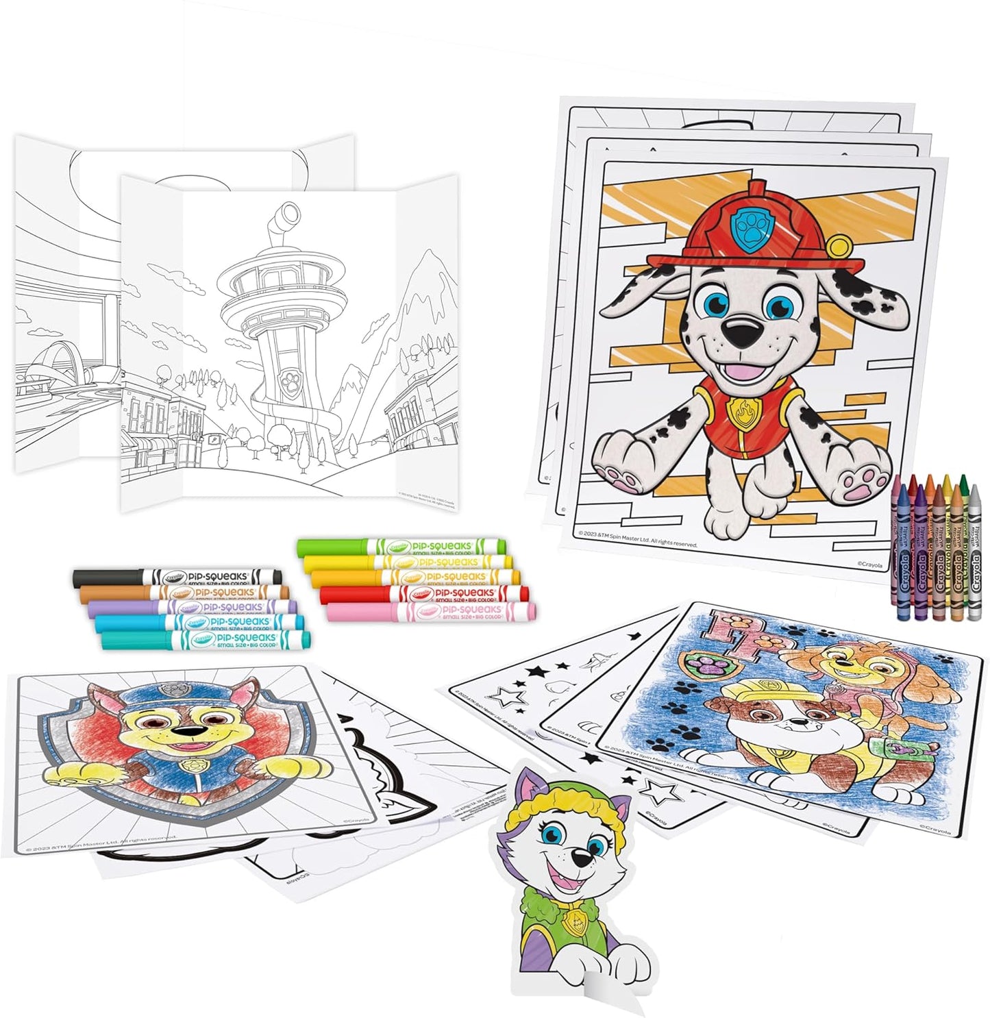 Crayola - Paw Patrol 5 in 1 Activity Creative Set with Colouring Pages | Ideal Gift for Boys and Girls, from 4 for birthdays, holidays, and all occasions | Suitable from 4 years - Marah Kids