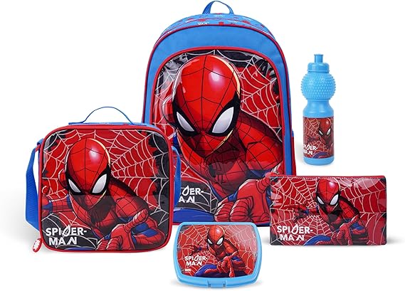 MARVEL SPIDER - MAN SPIDEY TO THE RESCUE 5IN1 BACKPACK SET 18" - Marah Kids