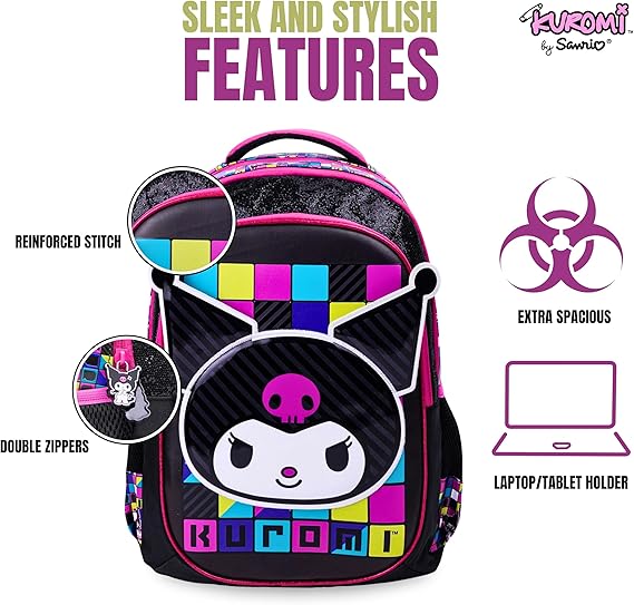 SANRIO KUROMI AMBITION 16" BACKPACK - Marah Kids