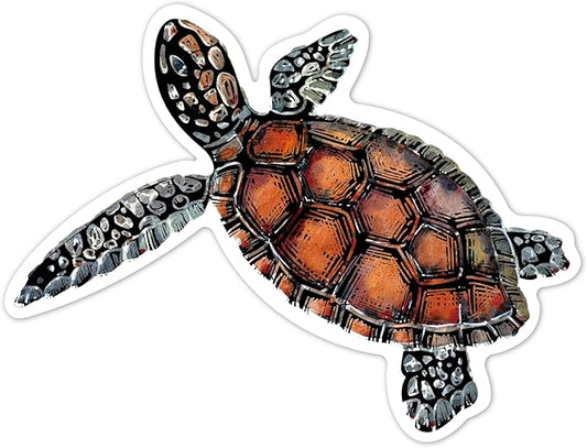 Avenir - Scratch Stickers - Sea Animal Multicolour | Decorate and color the 4 ferocious stickers with scratch art | For ages 3 years+ - Marah Kids