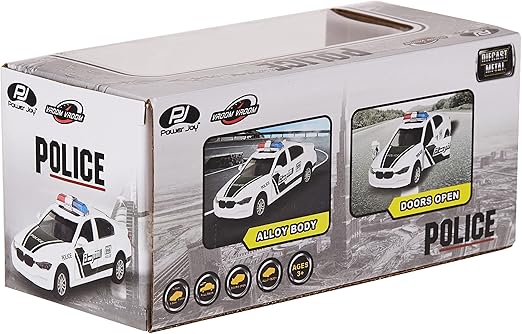 Power Joy 1/24 Scale Vroom Vroom Die Cast Police, GT - C8413 - Marah Kids