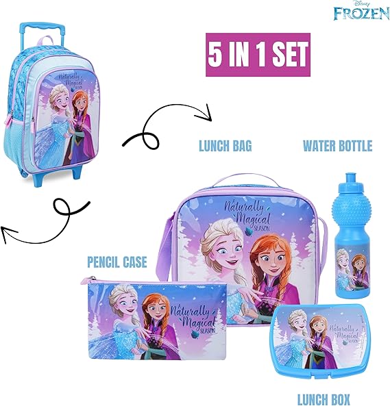 DISNEY FROZEN CELEBRATE SEASON 5IN1 TROLLEY BOX SET 16" - Marah Kids