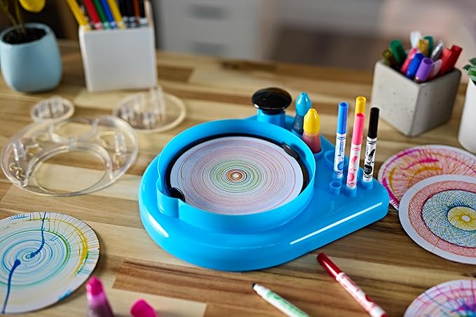 Crayola Spin & Spiral Art Station, Spin Art Machine, Arts & Crafts For Kids Ages 6+