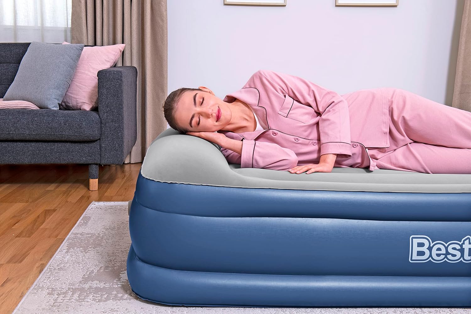 BESTWAY Airbed Twin B.I Ac Pump 191X97X46 - Marah Kids