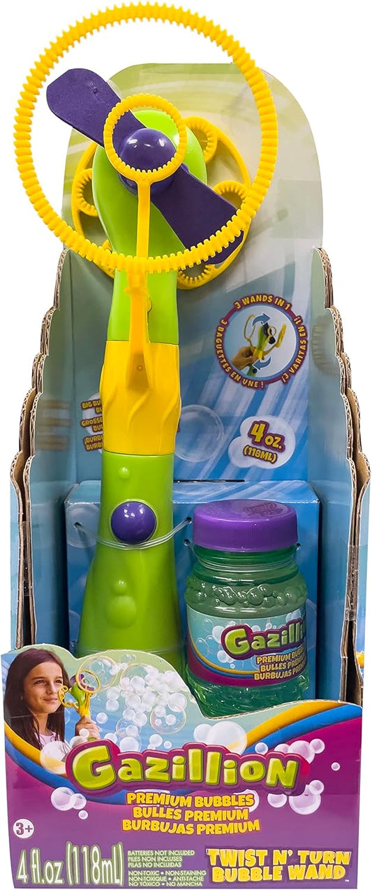 Gazillion Bubble Twist N Turn Wand B/O - Marah Kids