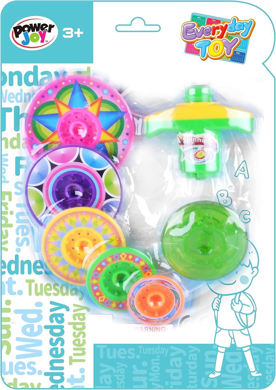 Power Joy Everyday Toy Flashing Top Battery Operated - Marah Kids