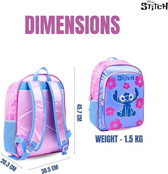 DISNEY STITCH FUR ENOUGH 5IN1 BACKPACK SET 16" - Marah Kids