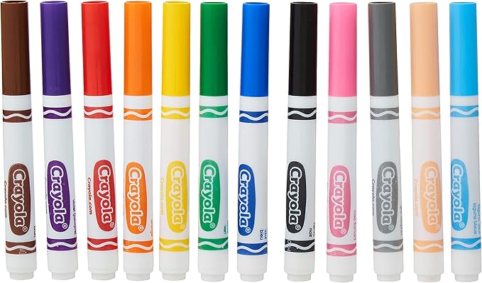 Crayola - 12 ct. Assorted, Broad Line Markers - Marah Kids