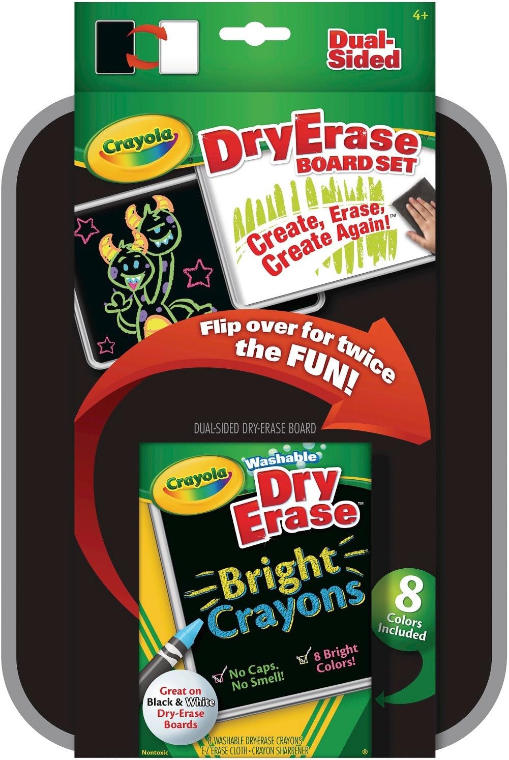 Crayola Dual - Sided Dry Erase Board Set with Bright Crayons - Marah Kids