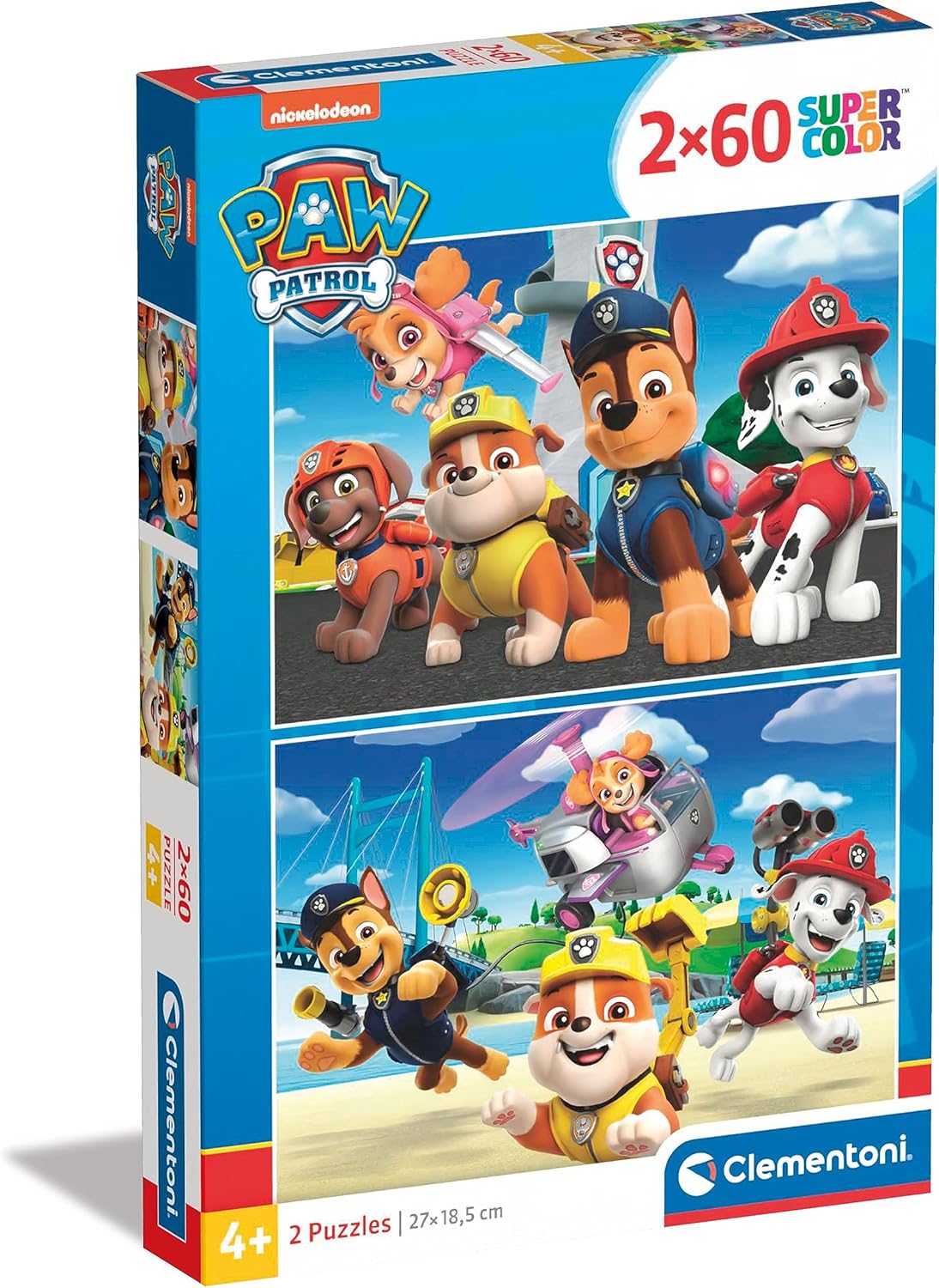 CLEMENTONI Puzzle Paw Patrol Action 2X60pcs - Marah Kids