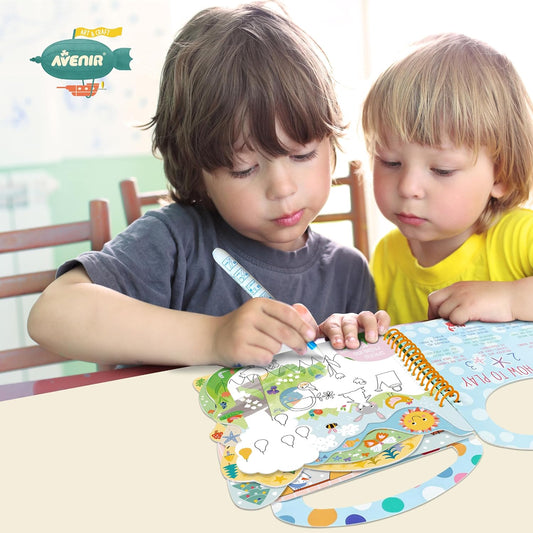 Avenir - Magic Water Painting - My Fairy Tales Multicolour | Ideal for rainy days, indoor play, mess - free painting, travel and holidays | Ideal for Ages 3+ - Marah Kids