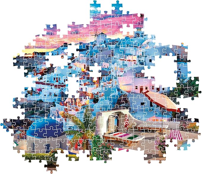 CLEMENTONI PUZZLE HQC GREECE VIEW+POSTER 500 - Marah Kids