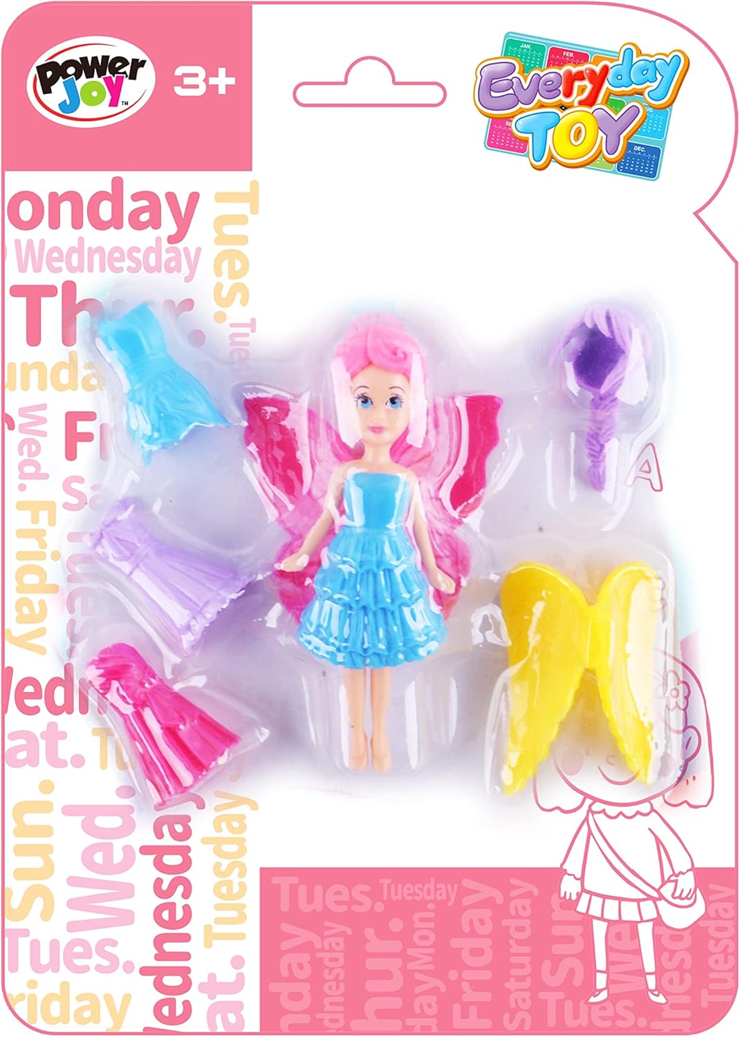 Power Joy Everyday Toy Mini Princess Doll 3.5inches - Marah Kids