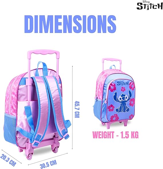 DISNEY STITCH FUR ENOUGH 5IN1 TROLLEY BOX SET 16" - Marah Kids
