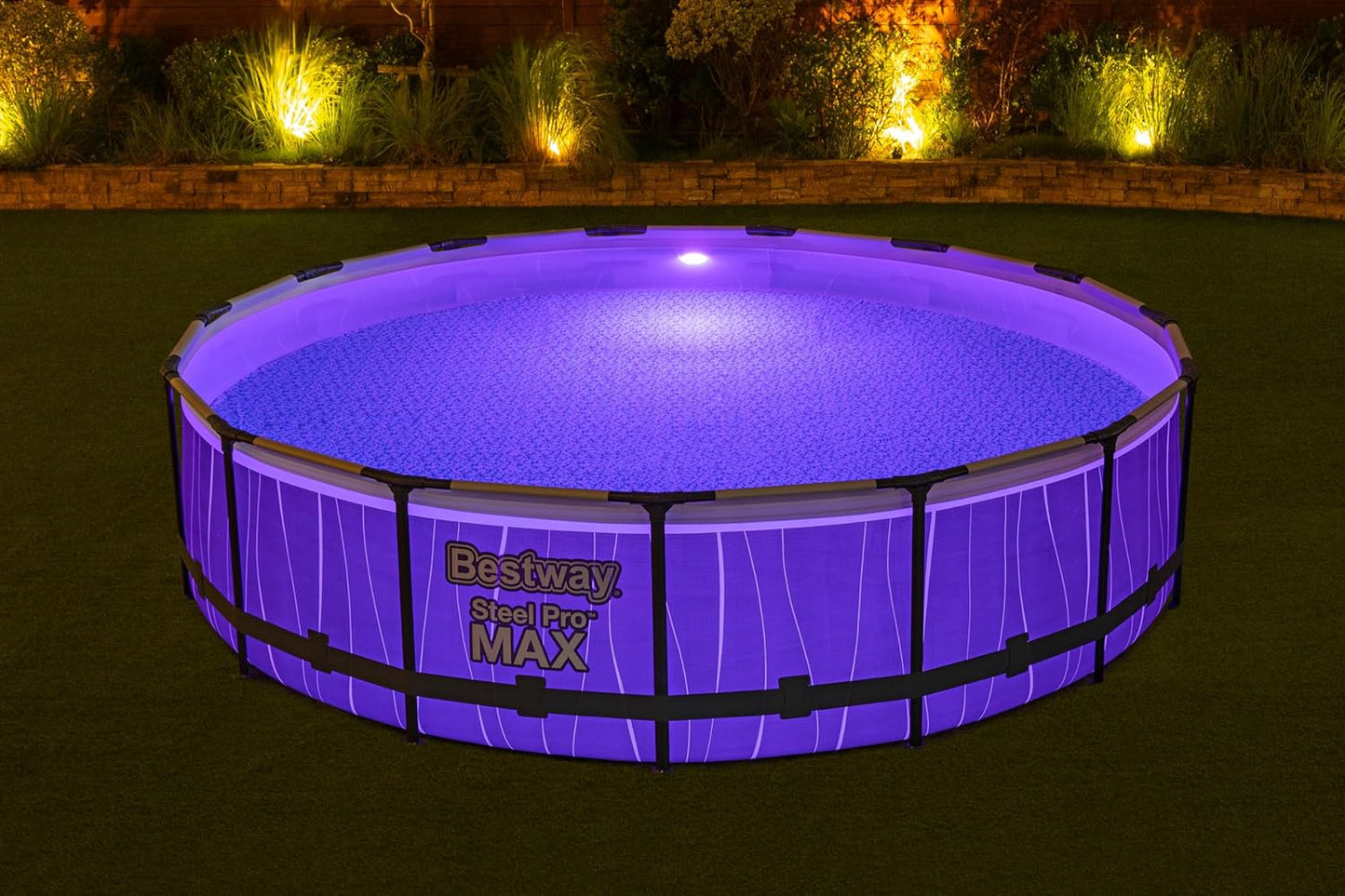 BWAGP BESTWAY POOLSET STEELPRO MAX LED 457X107 - Marah Kids