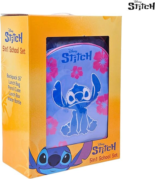 DISNEY STITCH FUR ENOUGH 5IN1 BACKPACK SET 16" - Marah Kids