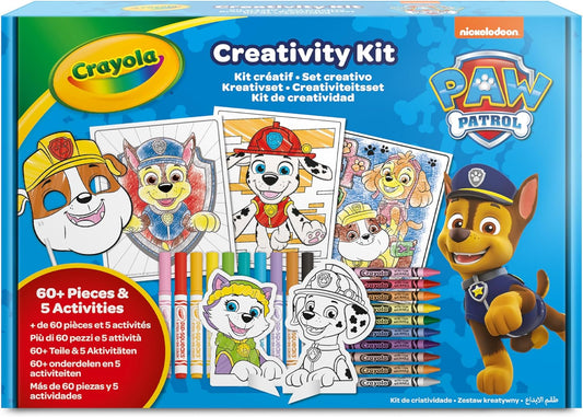 Crayola - Paw Patrol 5 in 1 Activity Creative Set with Colouring Pages | Ideal Gift for Boys and Girls, from 4 for birthdays, holidays, and all occasions | Suitable from 4 years - Marah Kids