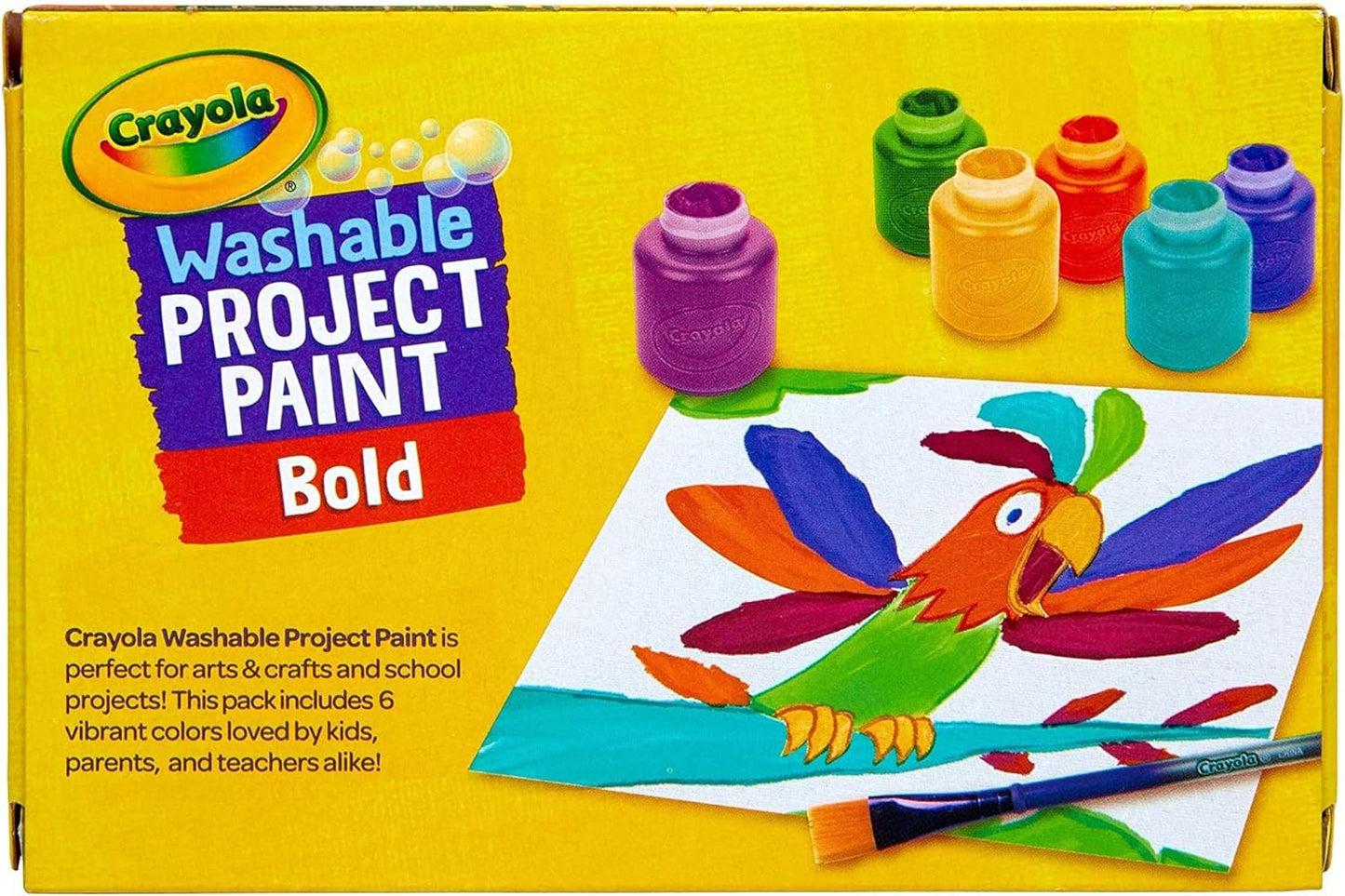 Crayola Washable Project Paint Set, Bold Colors - Marah Kids