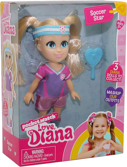 Headstart Love Diana Doll Soccer Star 6In - Marah Kids