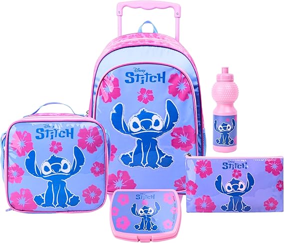 DISNEY STITCH FUR ENOUGH 5IN1 TROLLEY BOX SET 16" - Marah Kids