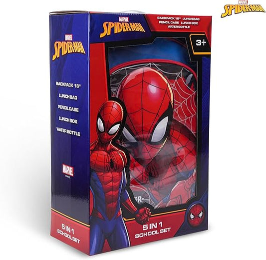 MARVEL SPIDER - MAN SPIDEY TO THE RESCUE 5IN1 BACKPACK SET 18" - Marah Kids