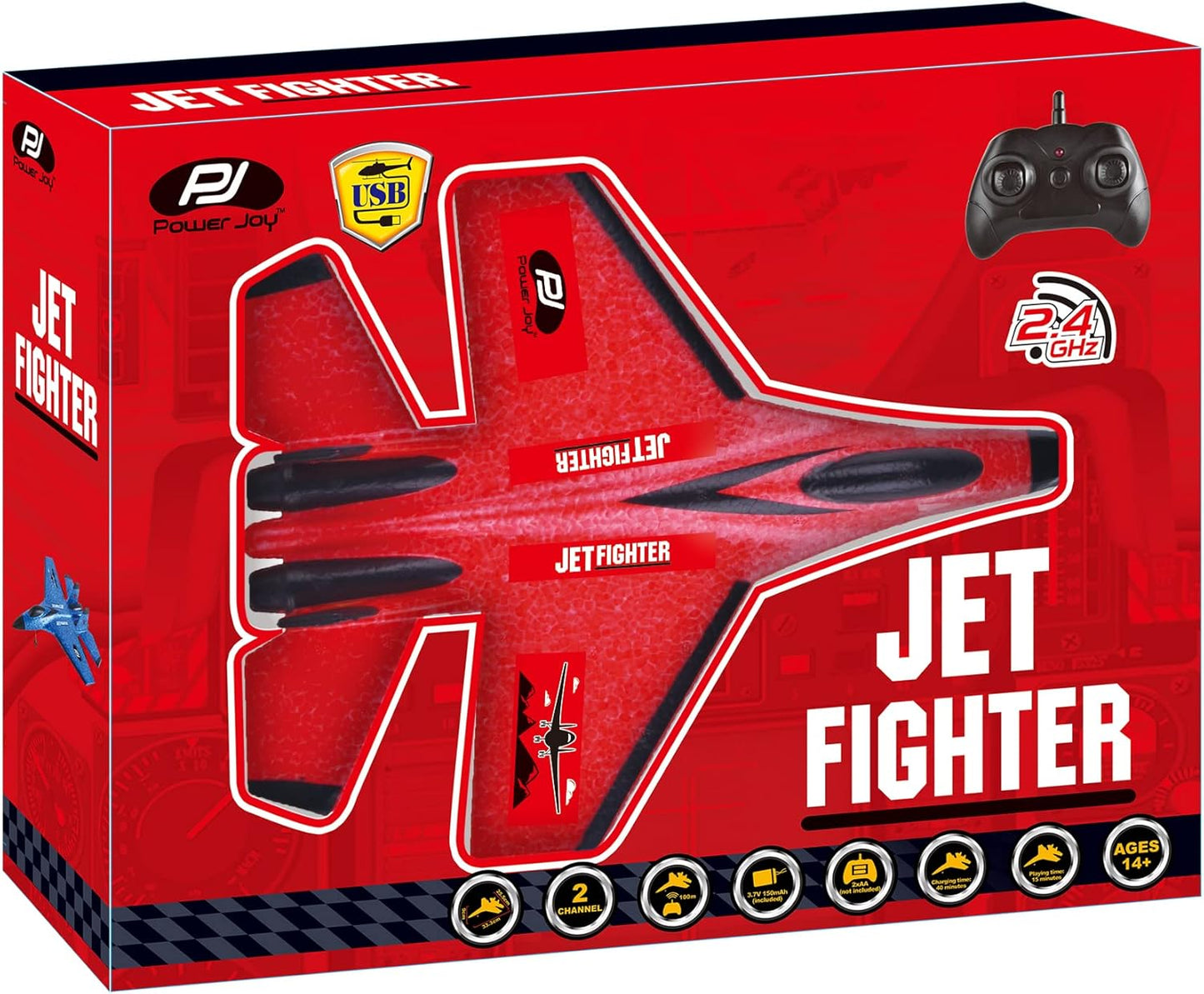 Power Joy Remote Control Jet Fighter 2.4G - Marah Kids