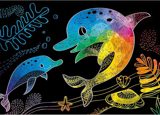 "Avenir - Mini Scratch Book - Under the Sea | Mini Scratch Book with 5 different pictures to draw, simply using the special scratch tool | Ages 3+ " - Marah Kids